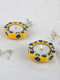 Blue Pottery T-Light Holder Set Of 2 Pcs.